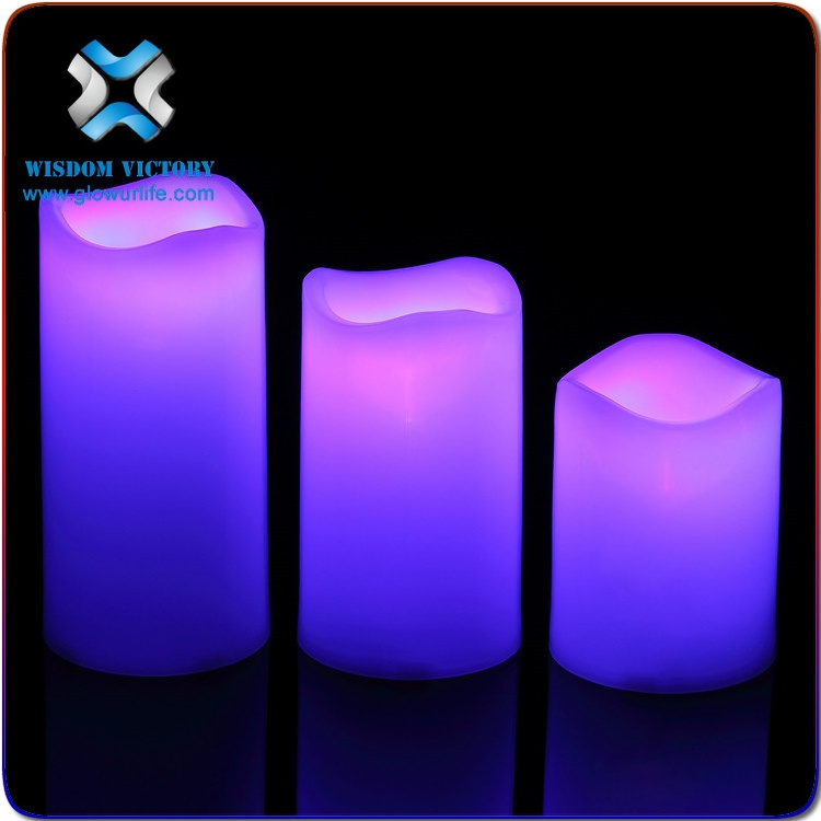 remote control candle led tea light wax paraffin LED candle light color changing wick led candle light for hotel bar decoration