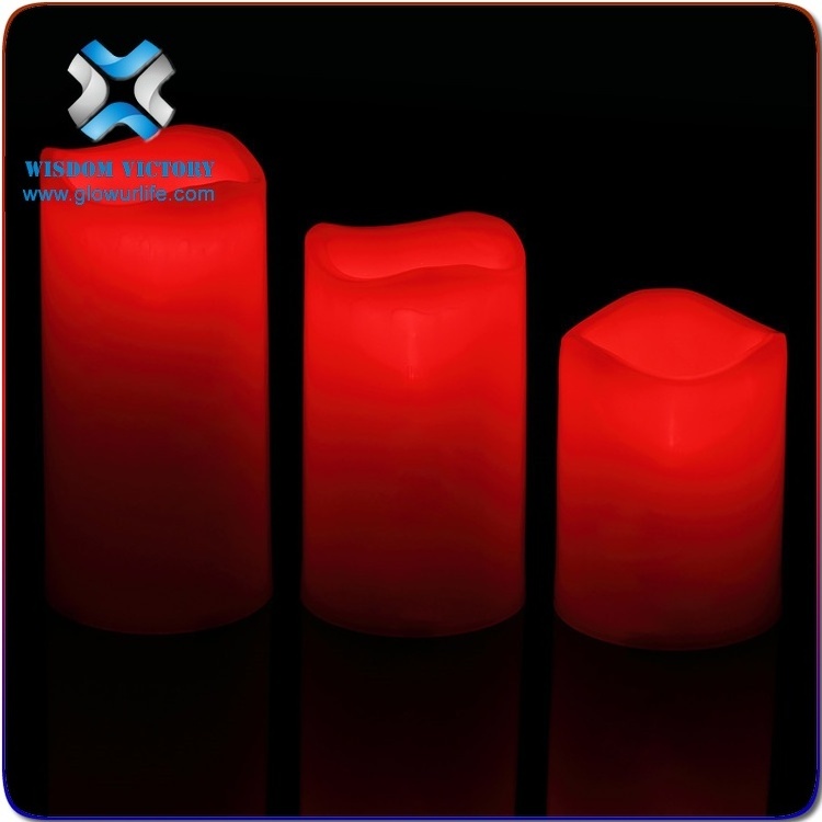 remote control candle led tea light wax paraffin LED candle light color changing wick led candle light for hotel bar decoration