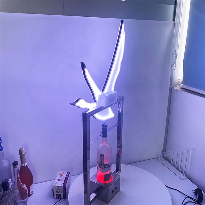 New Arrival Grey Goose Led Vip Service Glorifier Stand Bottle Display Presenter Led Fles Holder Met Gratis Logo Voor Nightclub