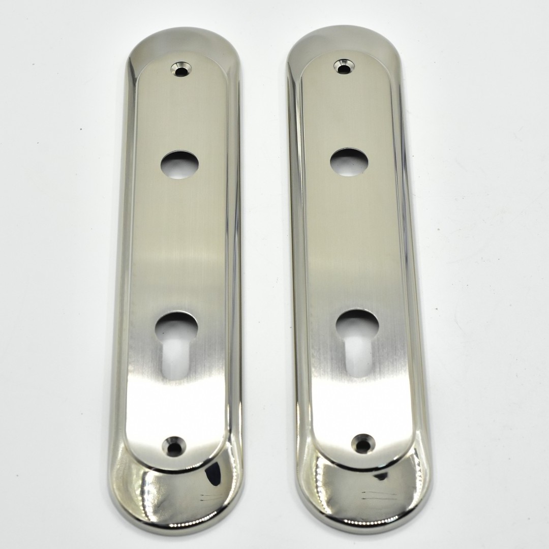 GL805 SSS PSS stainless steel oval door Handle long escutcheon door lock plate