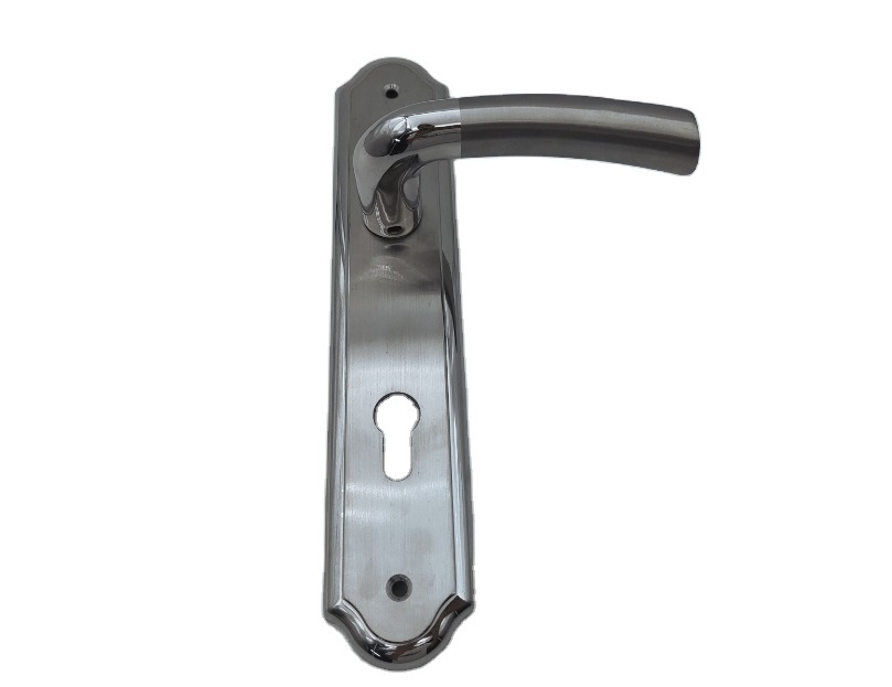 Hardware Manufacturer European Stainless Steel lever door handles with plate PL020