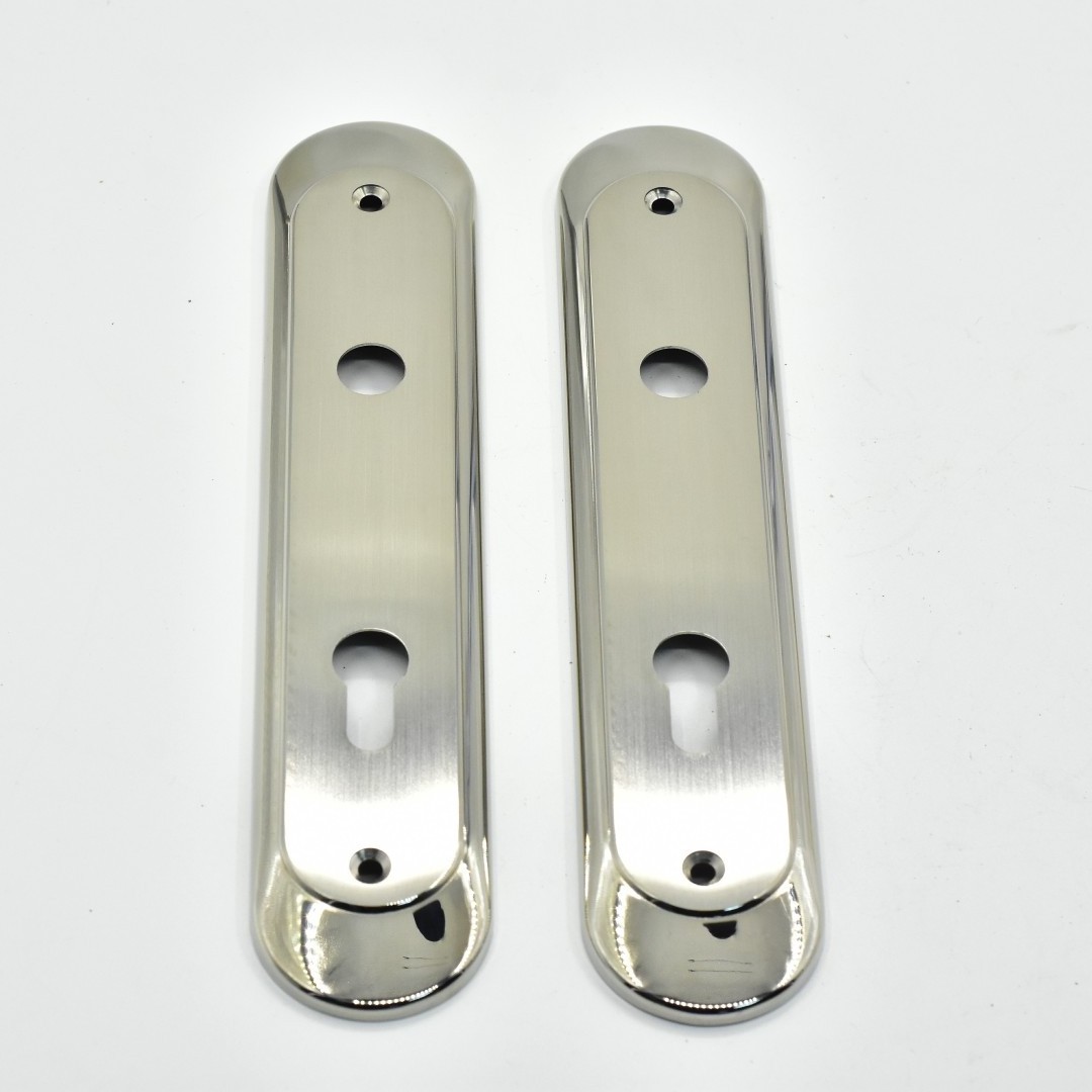 GL805 SSS PSS stainless steel oval door Handle long escutcheon door lock plate