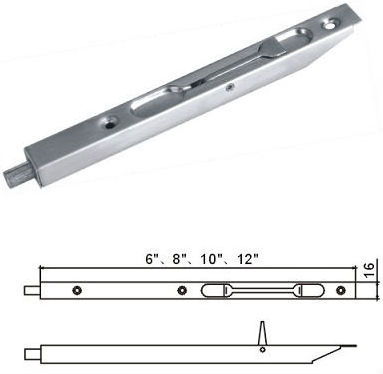 BA001 Stainless Steel SUS304 secure door bolts 6