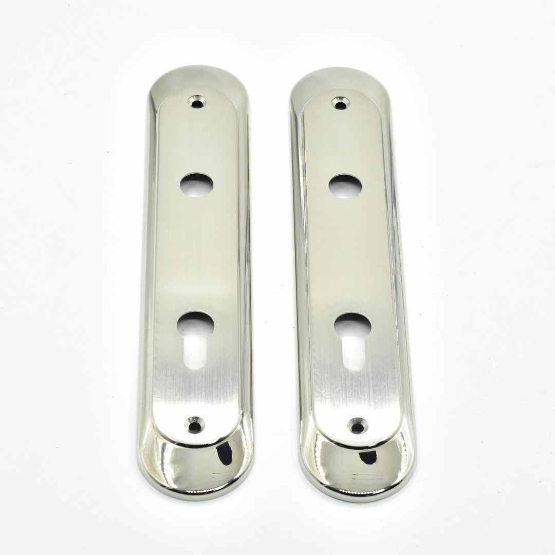 GL805 SSS PSS stainless steel oval door Handle long escutcheon door lock plate