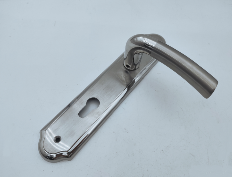 Hardware Manufacturer European Stainless Steel lever door handles with plate PL020