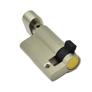 LK111 brass Offset passage lock without key with thumb turn toilet lock core knob cylinder