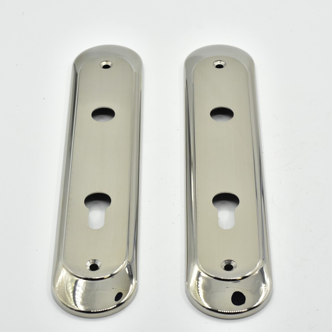 GL805 SSS PSS stainless steel oval door Handle long escutcheon door lock plate