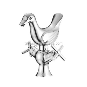 (SF-001)duck shape double handle animal faucet, chrome plated wash basin faucet,all kind of faucet