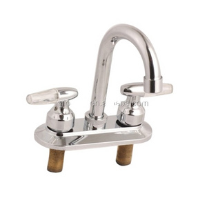 double handle brass kitchen mixer water faucet