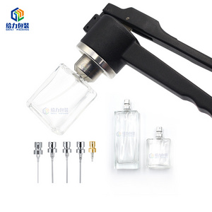 The Original GL Luxury Perfume spray bottle Manual vial Crimper sealing capping machine for 13mm 15mm 20mm Aluminum Cover