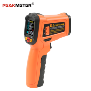 Peakmeter PM6530D non contact infrared thermometer for industry non-contact digital laser infrared thermometer electric contact