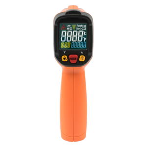 PEAKMETER PM6530C Digital Infrared Laser Thermometer Non-contact Industrial Temperature Meter Gun Backlight Color screen