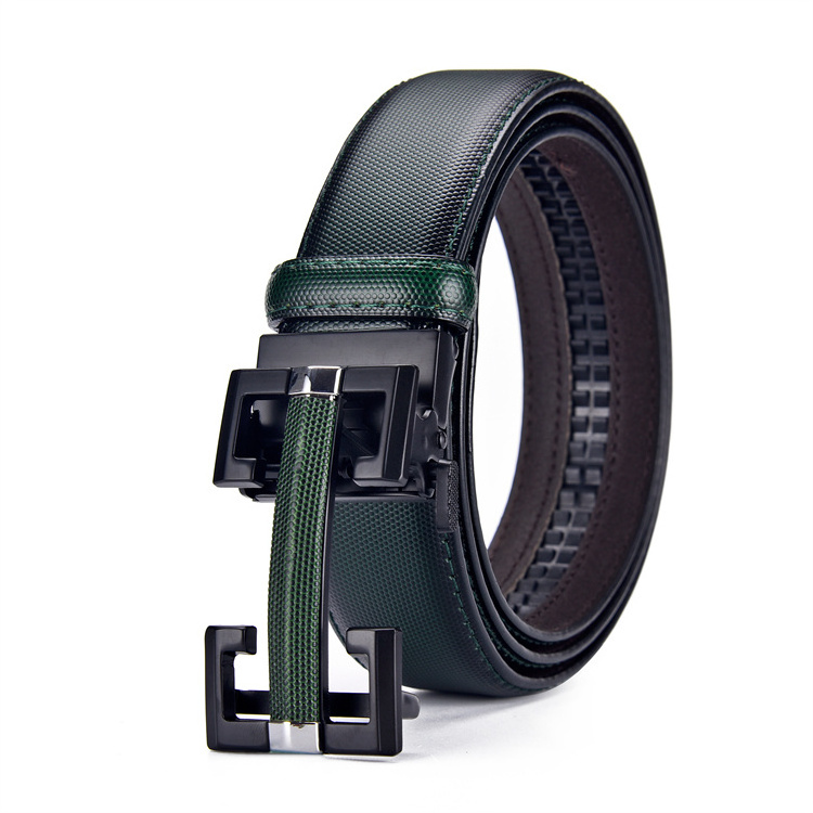 Wholesale Custom Casual Automatic Buckle Belt Fashion Luxury Business Men Black PU Leather Belts