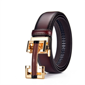 Wholesale Custom Casual Automatic Buckle Belt Fashion Luxury Business Men Black PU Leather Belts