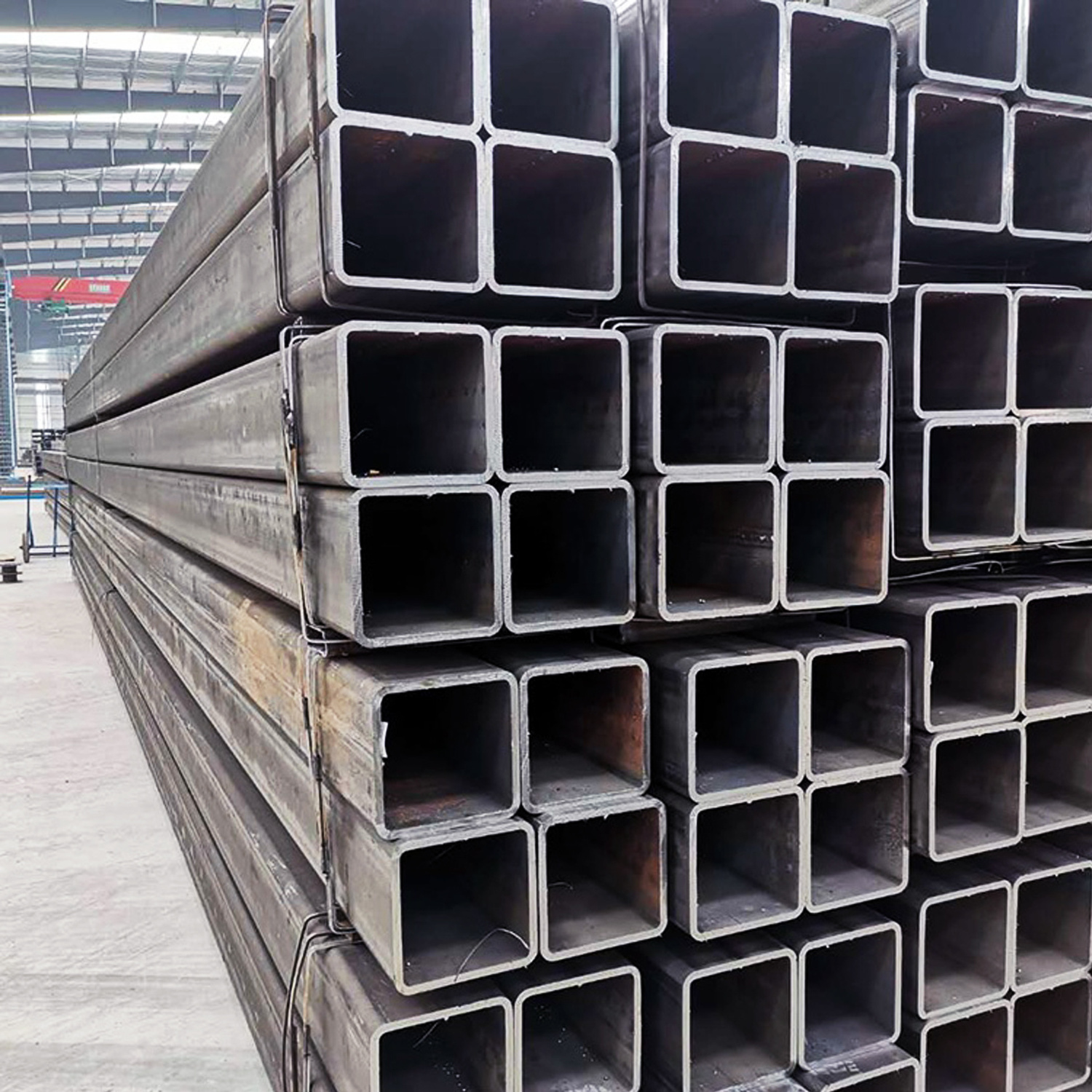 Mild Carbon Ms Iron Tubes Cheap Price Erw Black Square Pipe Welded Galvanized Square Steel Pipes