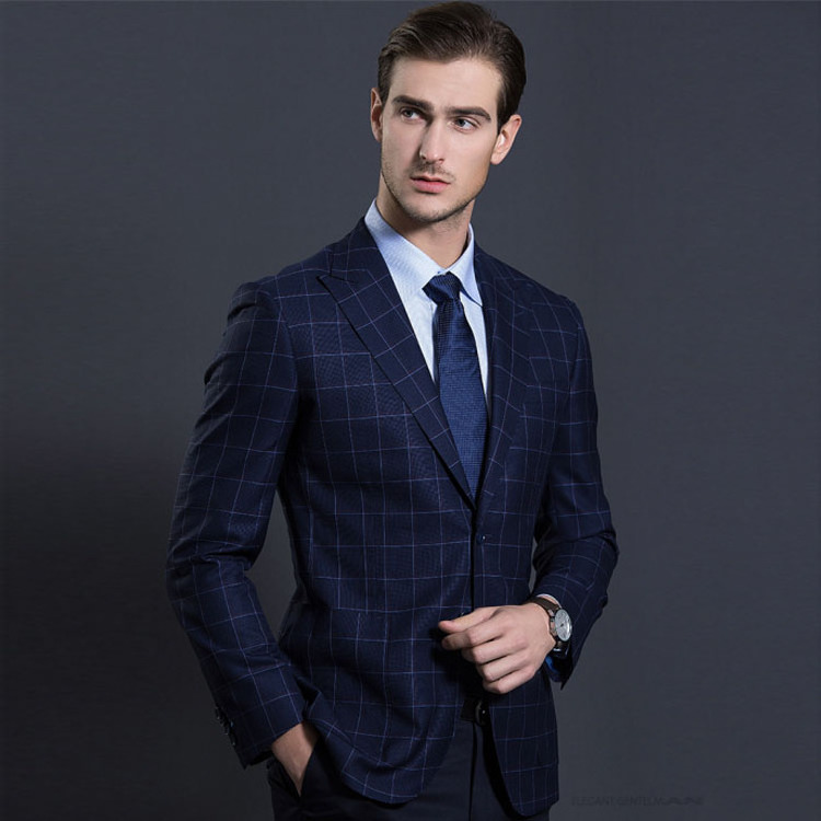 100% wool super 110s two buttons handmade quality custom made 2 piece coat pant men suit