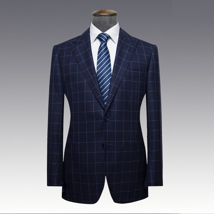 100% wool super 110s two buttons handmade quality custom made 2 piece coat pant men suit