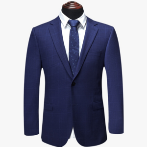 Business casual 100% wool super 110s custom mens suits 2 piece made to measure royal blue suit