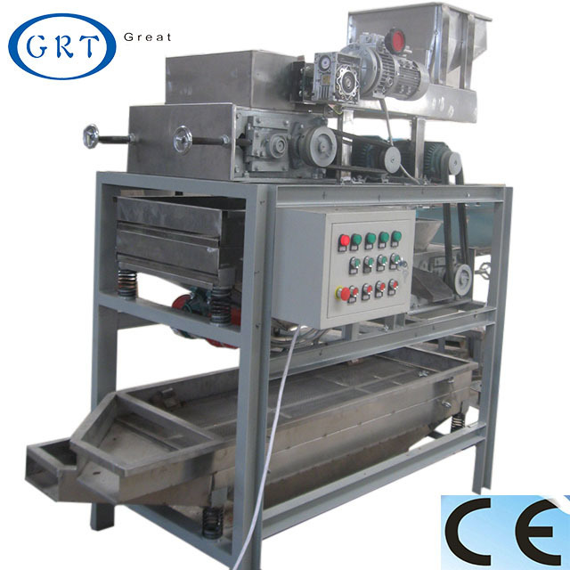 Small automatic black walnut cracker machine walnut cracking machine