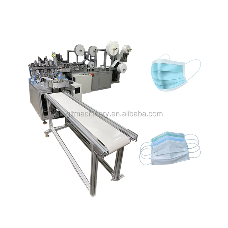 Fully Automatic Mask Machine 3Ply Facemask Mask Making Machine