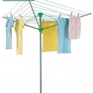 3 arms 26m outdoor laundry folding rotary cloth airer washing line clothes airer drying rack