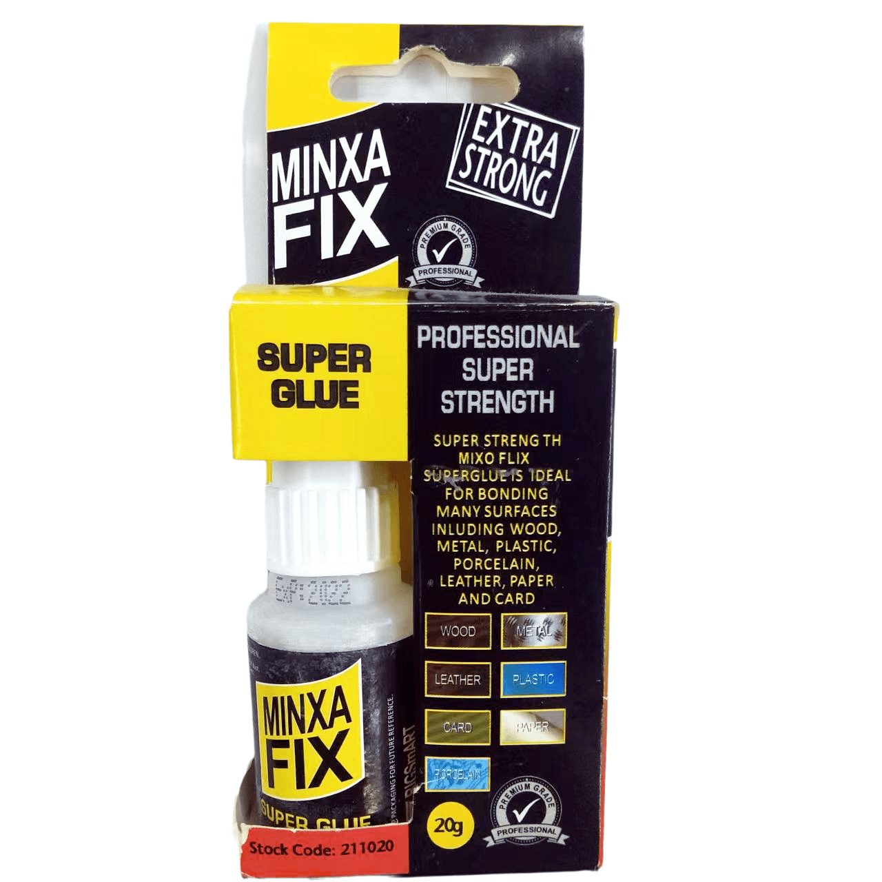 MINXA FIX EXTRA STRONG SUPER GLUE 20G High Quality 502 Super Glue Wood Glass Adhesives & Sealants Cyanoacrylate Ca Adhesives Glu