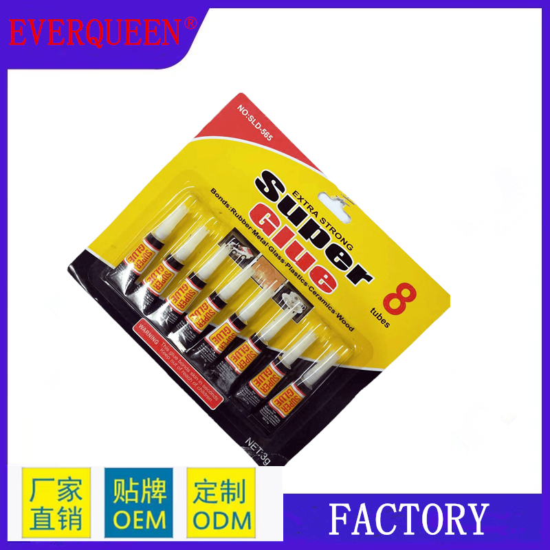 3g 100% Purity 502 Super Glue 12 Pcs Per Card For All Purposes