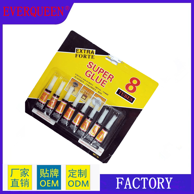 3g 100% Purity 502 Super Glue 12 Pcs Per Card For All Purposes