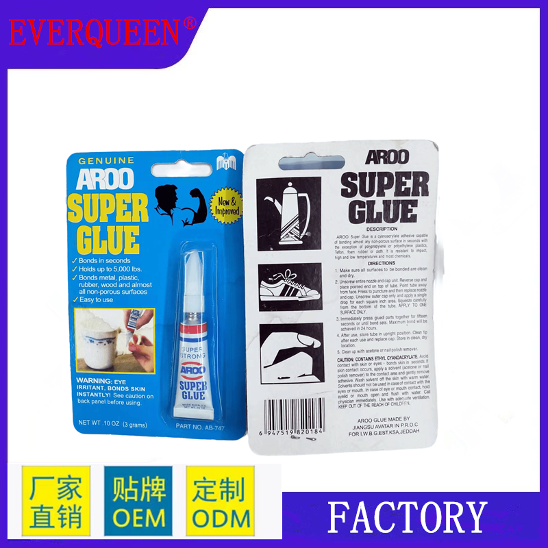 High Performance 502 Pvc Super Glue Bulk 3g