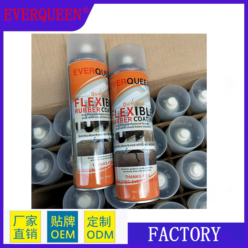 EVER QUEEN Waterproof Coating Glue Roof Water Resistence and Leak Repairing Spray Exterior Wall Roof Roof Polyurethane Waterproo