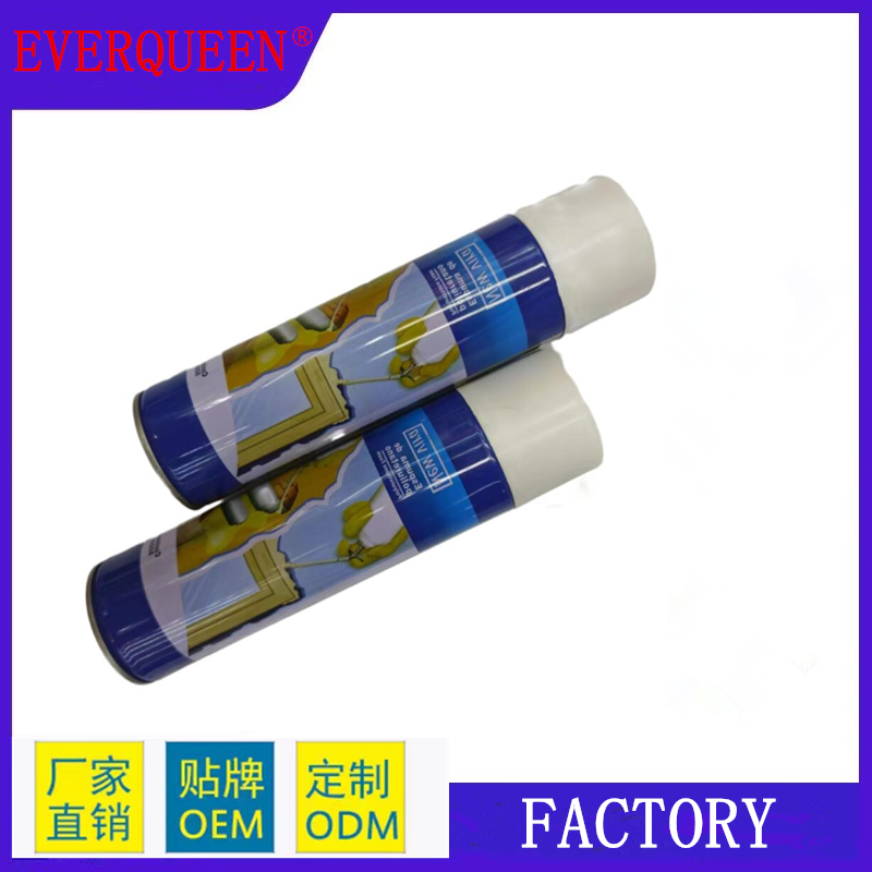 One Component Insulation Expanding Foam For Holes Waterproof 750ml Spray Liquid Pu Foam