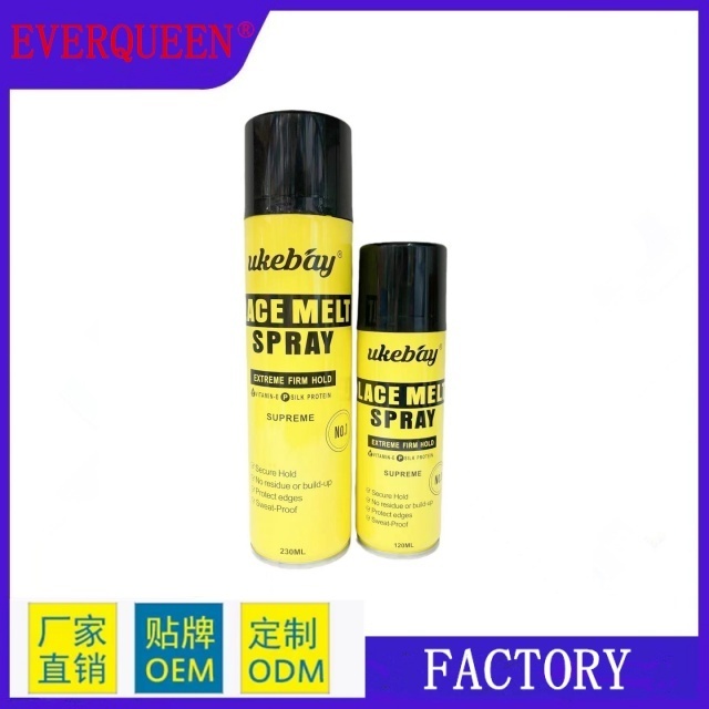 Glamour Private Label Quick Dry Hair Temporary Extreme Strong Hold Wig Lace Adhesive Glue Holding Melting Spray for Lace Wig