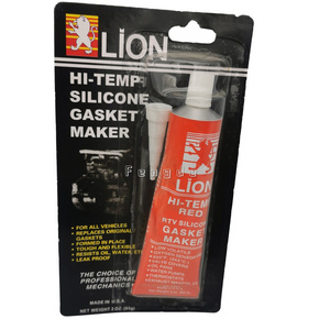 Lion Hi-Temp Red Silicone Rubber Gasket Maker