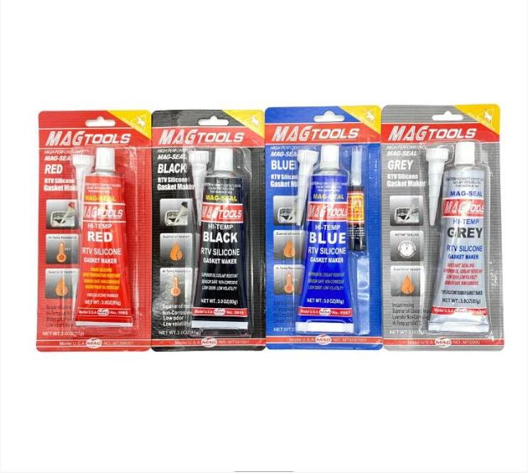 MAGTOOLS Blue Rtv Gasket Maker Blue Silicone Sealant Gasket Maker High Temperature Resistant Sealant Neutral Acid Sealant