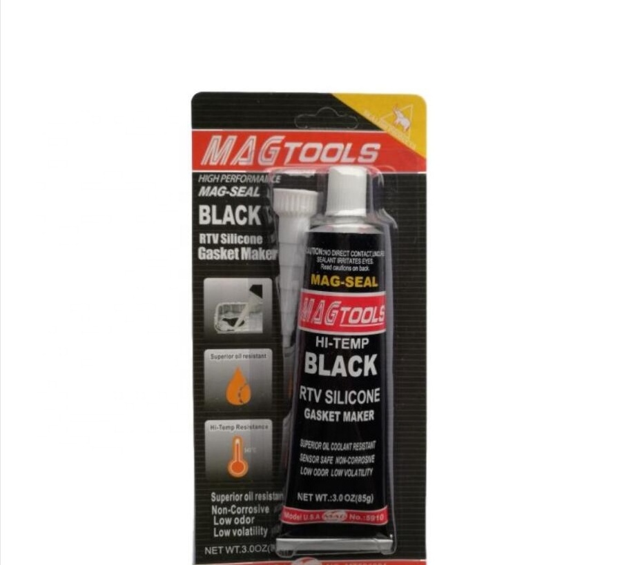 MAGTOOLS  HI-TEMP GREY Gasket Maker Black RTV Silicone Gasket Maker Mibao RTV Silicone