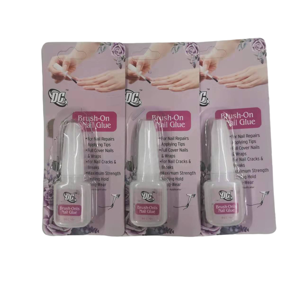 2g/Bottle Strong Sticky Nail Art Supplies Wholesale Nail Glue Round Bottle Glue Nail Fake Film Adhesive Diamond Glue