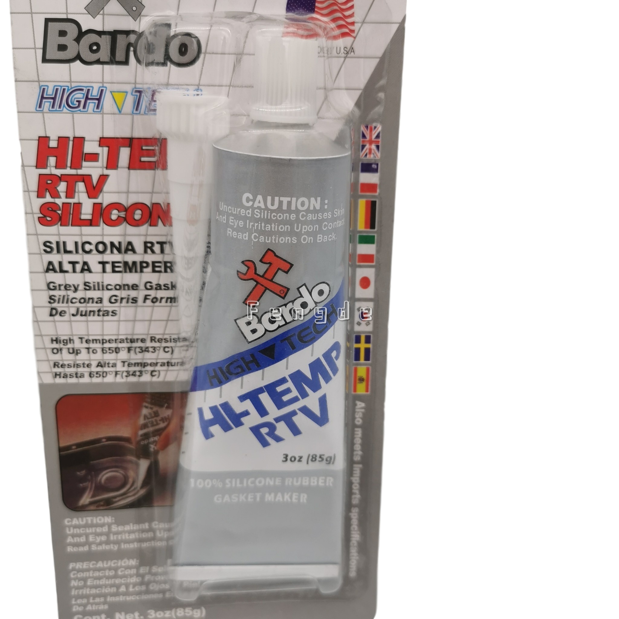 Bardo HI-TEMP RTV High Temperature Multi-purpose Black RTV Silicone Gasket Maker Sealant