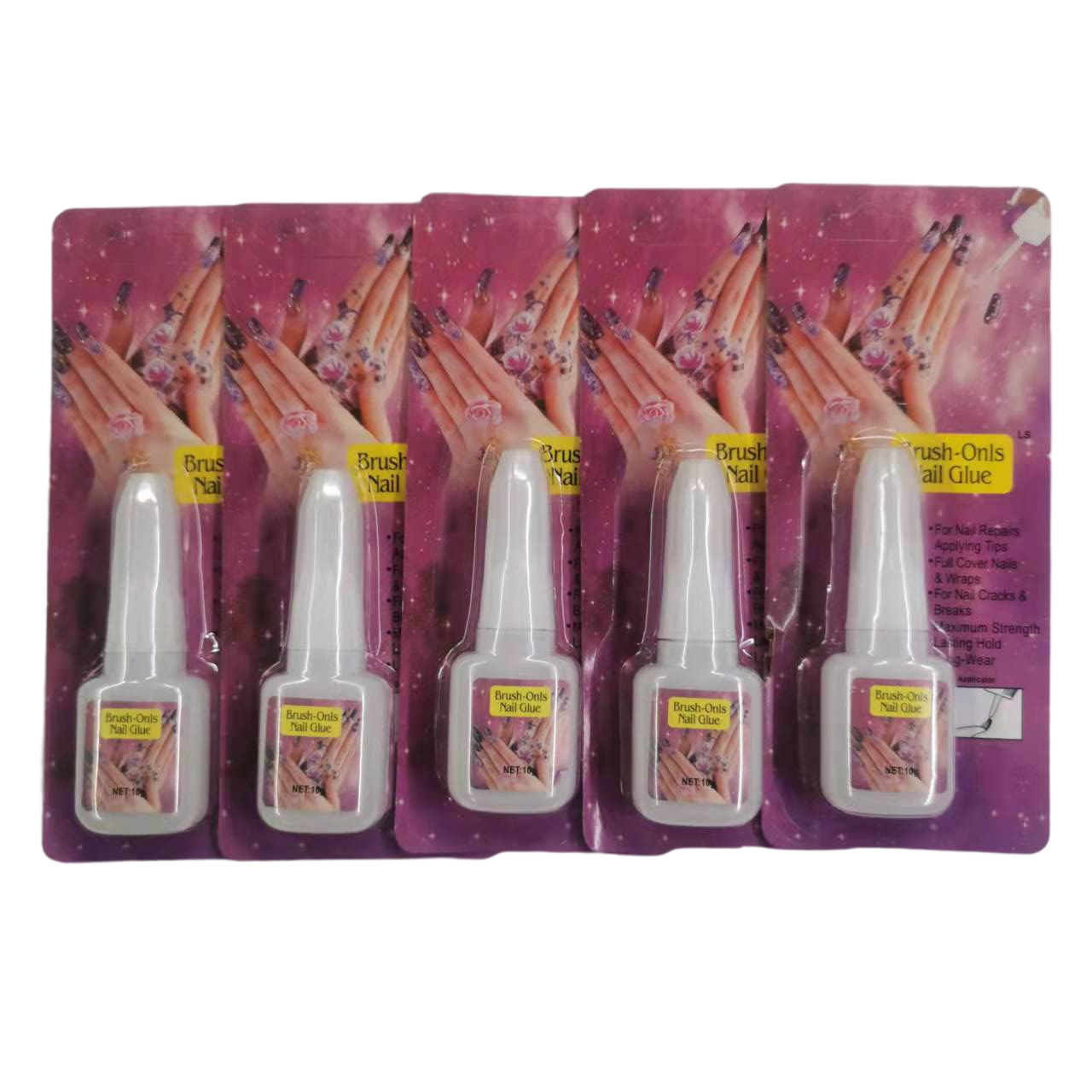 2g/Bottle Strong Sticky Nail Art Supplies Wholesale Nail Glue Round Bottle Glue Nail Fake Film Adhesive Diamond Glue