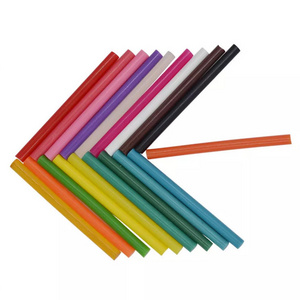 Colored Glue Stick Hot Melt Wholesale Manufacturer Clear Full Size Diameter DIY 7mm Colored Glue Stick