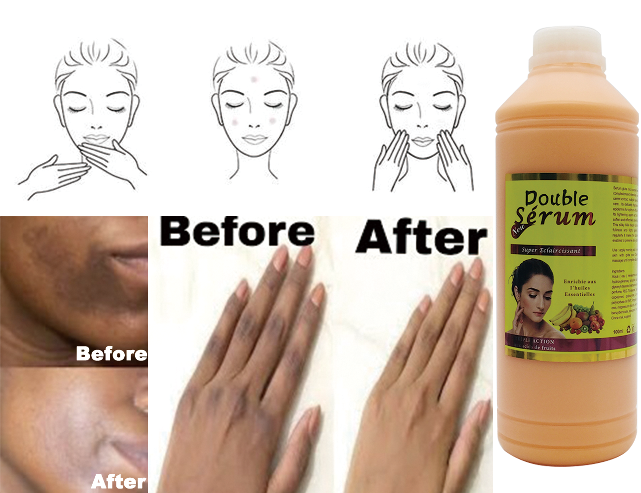 Skincare Product DIY Body Milk 1 liter lotion serum powder Remove dark spot Even tone Get rid of acne Accept private label