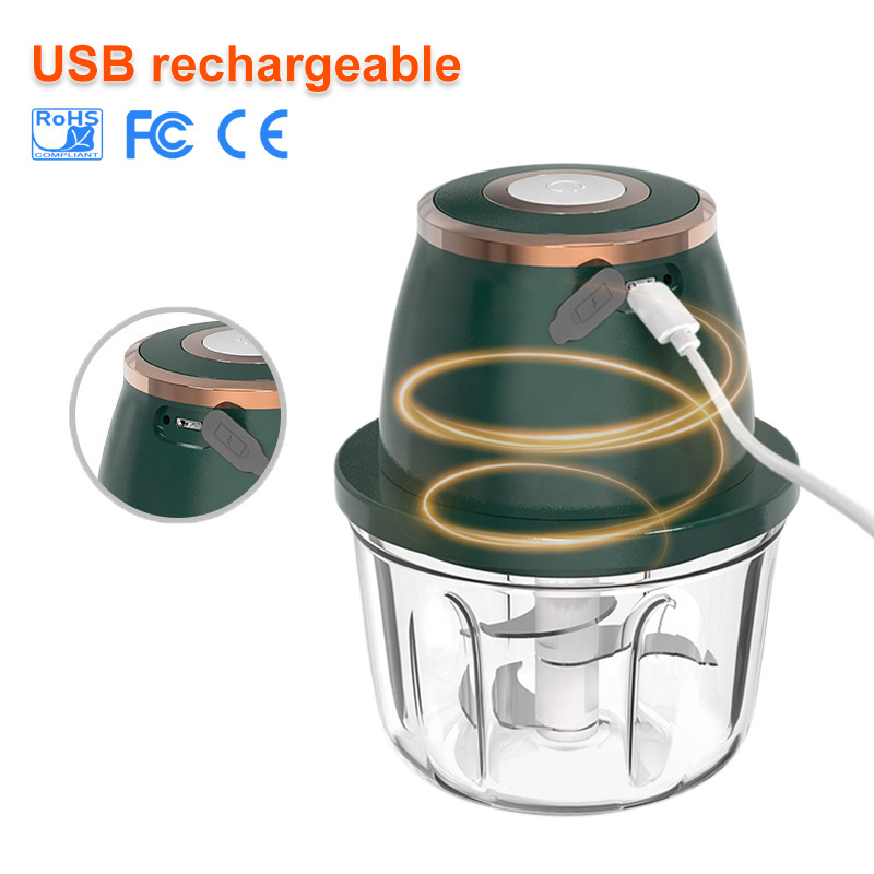 Plating Decoration Design PS Cup 30W 1200mAh 350mL Electric food chopper For kitchen