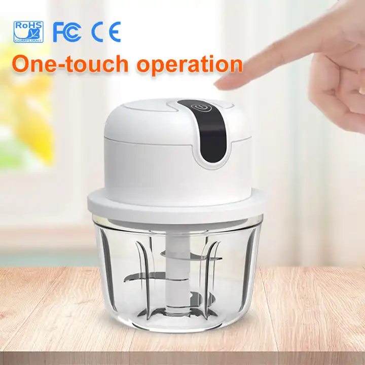 2024 Hot Sale Baffle Design PS Cup 30W 1200mAh 1700rpm 350mL Electric Food Chopper For kitchen