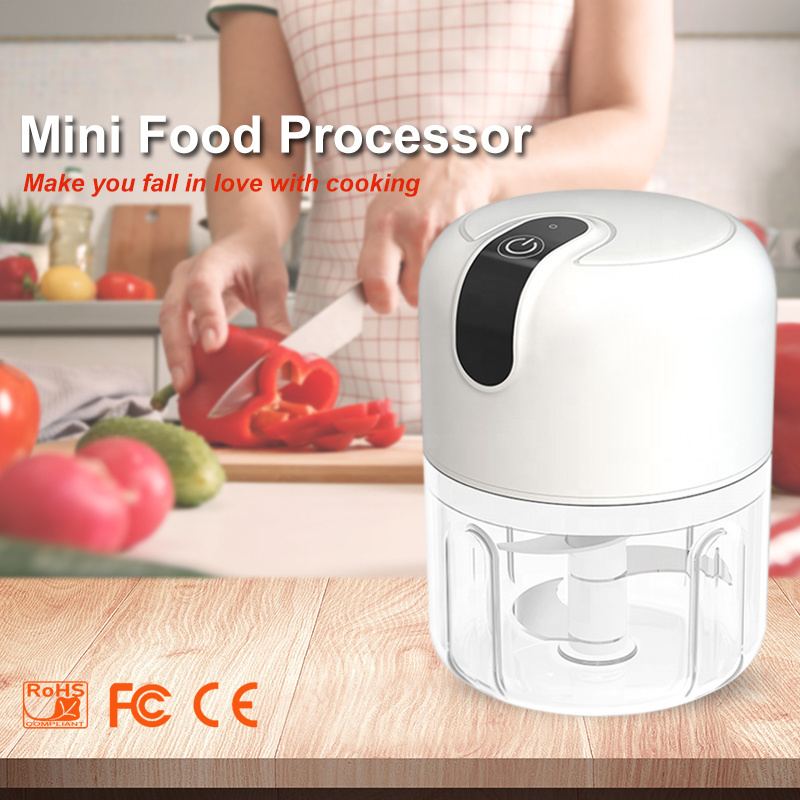 Hot Sale Integral body shell PS Cup 30W 1200mAh 250mL Electric Food processor For kitchen