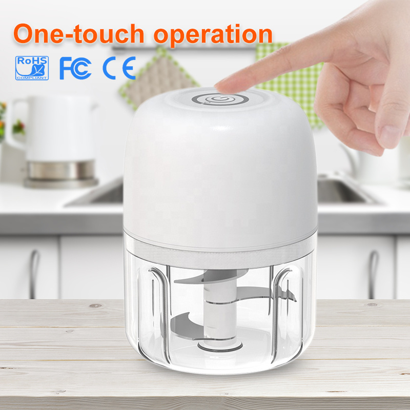 Hot Sale Large buttons Mini PS Cup 30W 1200mAh 250mL Electric Food processor For kitchen