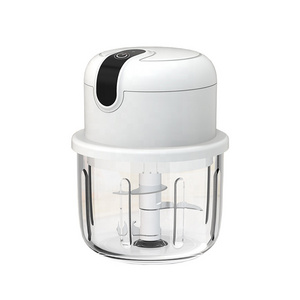 Good Quality Baffle Design Glass Cup 300mL Multifunctional Electric Food processor For kitchen