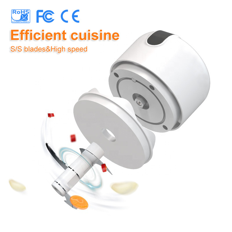 Hot Sale Integral body shell PS Cup 30W 1200mAh 250mL Electric Food processor For kitchen