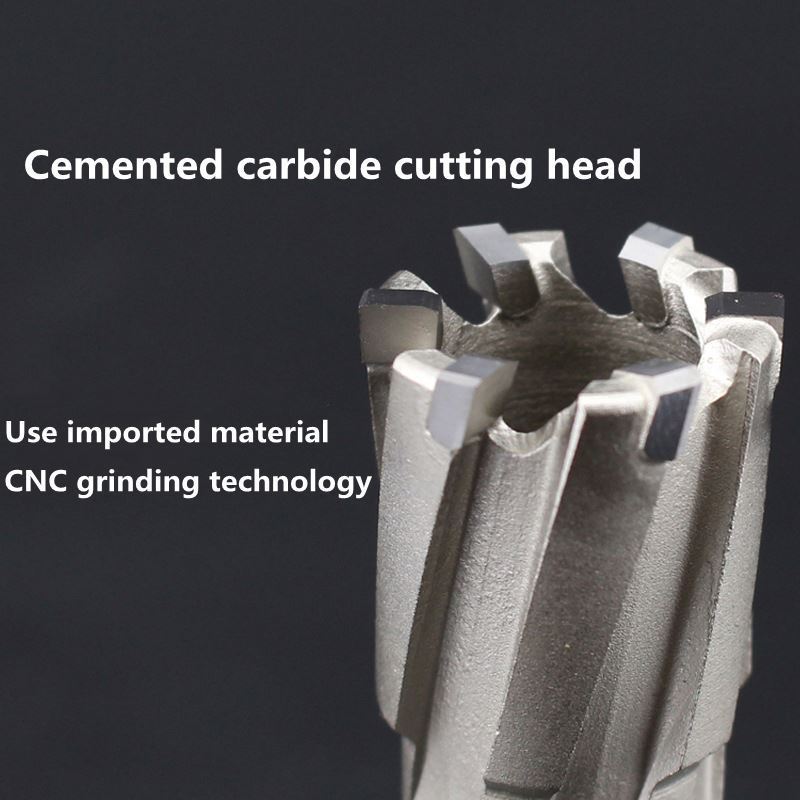 TCT Annular Cutter 100mm Depth Hole Saw Core Drill Bit for Metal Drilling