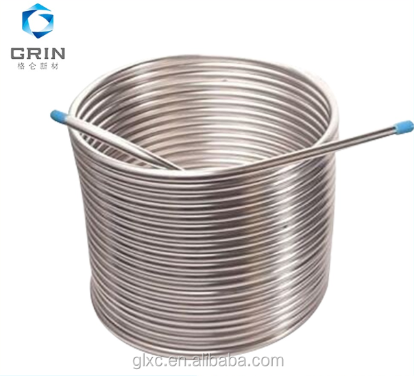 High performance 304 316 50 foot Stainless Steel coil tubing for Immersion Wort Chiller