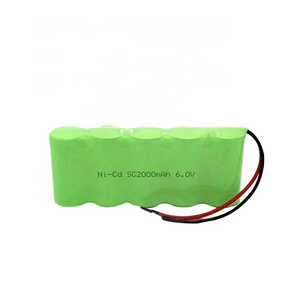 Emergency light replacement rechargeable batteries 6v 4.5ah nicd sc 1800mah battery 2000mah