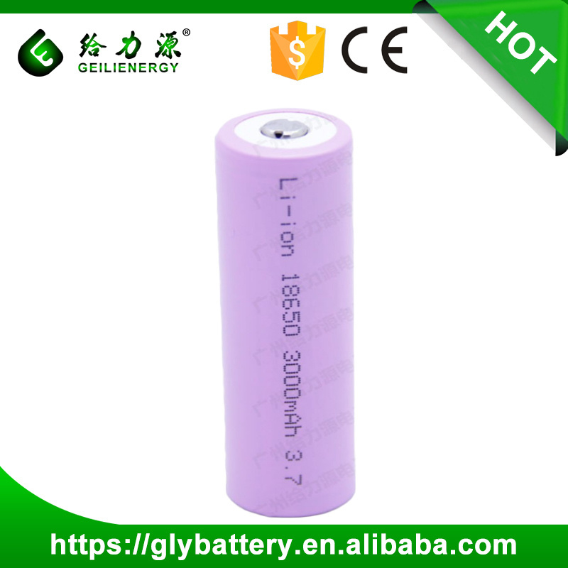 large capacity 3200mah 18650 3.7v 3000mah Lithium-ion Rechargeable Battery For Flashlight